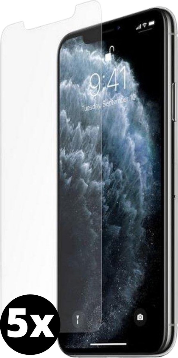 Fooniq Screenprotector Transparant 5x - Geschikt Voor Apple iPhone 11 Pro/XS/X