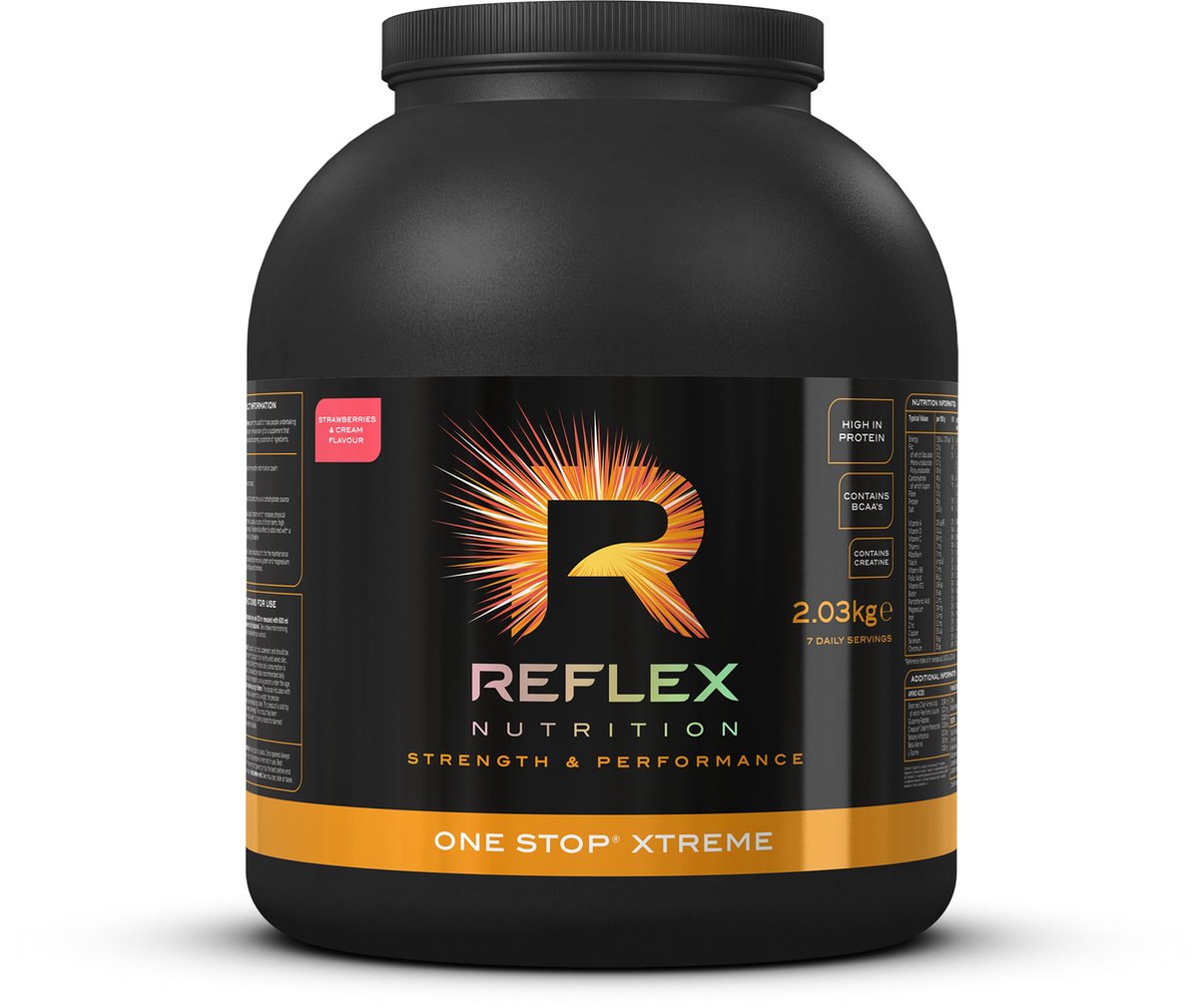 Reflex Nutrition One Stop Xtreme (2.03kg) Strawberries & Cream - Eiwitten - Eiwit Mix