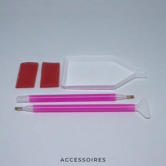 Peinture au Diamond - Coucher de soleil derrière la porte - Fabriqué aux Pays- Nederland - 30 x 40 cm - matériel de toile - pierres carrées - Livré sous 2-3 jours ouvrables