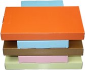 Brievenbusdoos, karton, A4, 350x250x28mm, oranje, 5 x 5 stuks, 25 stuks totaal!!!