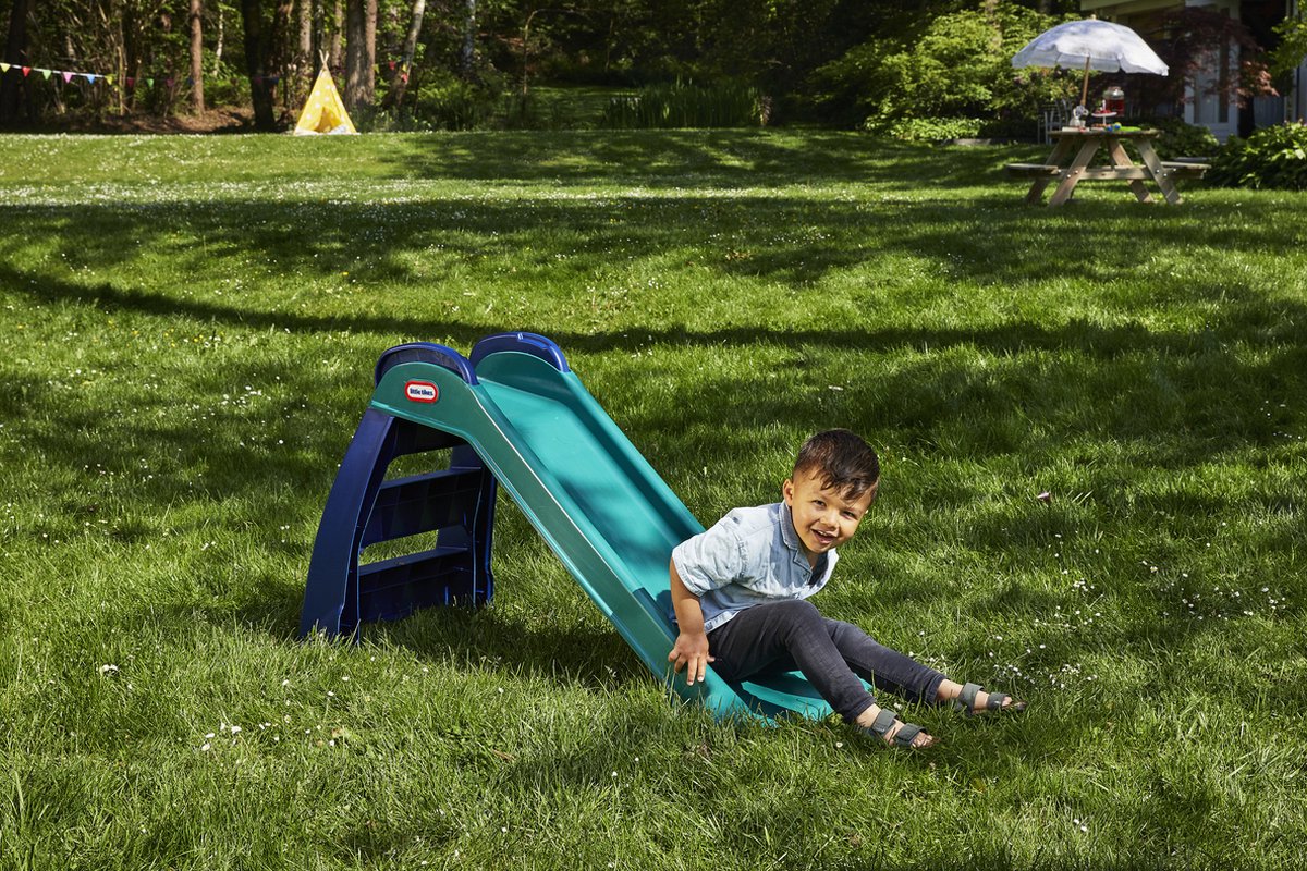 Little Tikes Glijbaan First Slide - Peuter -Voor Buiten en Binnen - Blauw Groen — afbeelding 3