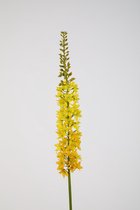 Kunstbloem Eremurus - topkwaliteit decoratie - Geel - zijden tak - 94 cm hoog