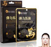Mitomo Gold & Horse Oil Tissue Masker - Gezichtsmasker - Sheet Masker - Gezichtsverzorging Dames