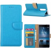 Nokia 6.1 - Hoesje met pasjeshouder - Portemonnee - Bookcase - TURQUOISE