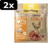 2x GIMDOG CHICKEN CURLS 55GR