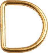 Aluminium D-ring, geel 50mm