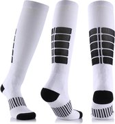 Compressiekousen Maximaal Ondersteuning - 3 Paar - Maat 41-45 L/XL - Steunkousen Vrouwen en Mannen - Compressie sokken - Hardloopsokken - Sportsokken