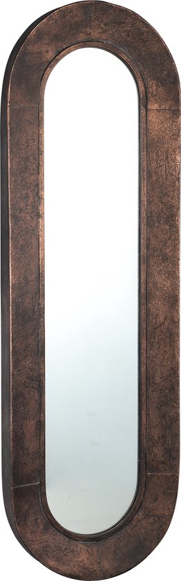 PTMD  darcio copper metalen spiegel ovaal lang