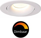ProventaDimToWarm LED Inbouwspots wit voor badkamer - Dimbaar & Kantelbaar - IP44