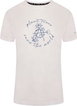 Het Dare2B Unwind T-shirt met korte mouwen - dames - zacht - grafisch - Wit