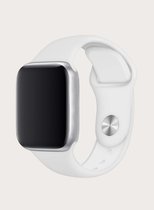 Innerlight® Wit Siliconen Apple Watch Bandje - Wit - 38/40/41 mm - Series 1 2 3 4 5 6 SE 7 - Geschikt voor Apple Watch