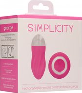 George - Rechargeable Remote Control Vibrating Egg - Pink - Eggs pink