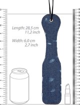 Denim Paddle - Roughend Denim Style - Blue - Bondage Toys blue