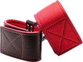 Reversible Ankle Cuffs - Red - Bondage Toys red