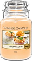 Yankee Candle Large Jar Geurkaars - Mango Ice Cream