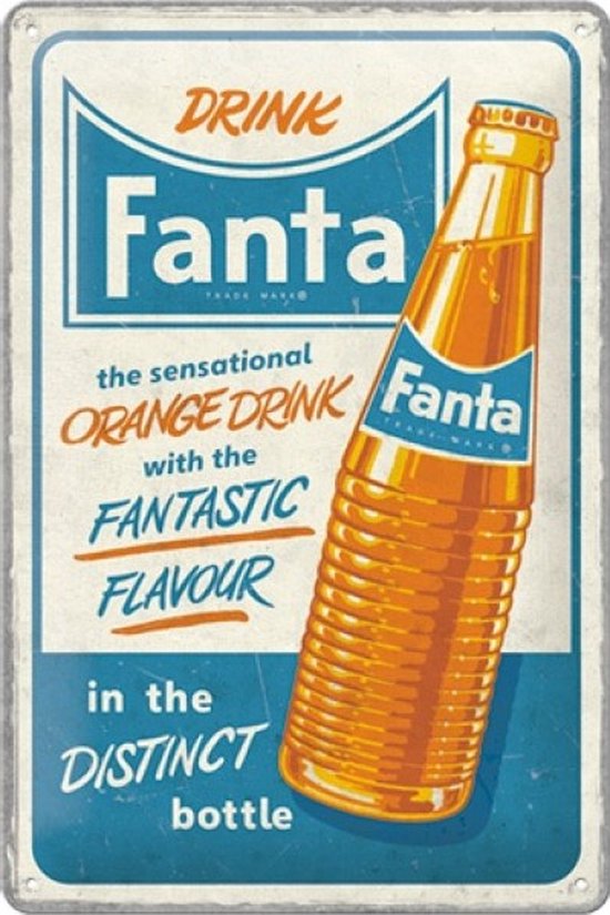 Wandbord - Fanta - Sensational Orange Drink