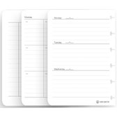 GreenBook - Pack pages agenda - A6 - Effaçable
