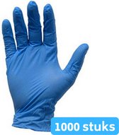 Nitril handschoen blauw ongepoederd M 10 x 100 stuks
