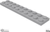 LEGO Plaat 2x10, 3832 Licht blauwgrijs 50 stuks