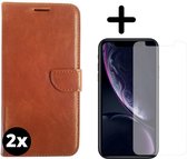 Fooniq Telefoonhoesje - Book Case - Geschikt Voor Apple IPhone XR - Bruin