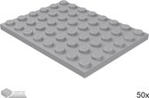 LEGO Plaat 6x8, 3036 Licht blauwgrijs 50 stuks