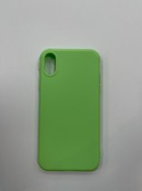 Iphone X - Siliconen telefoonhoesje - Licht groen