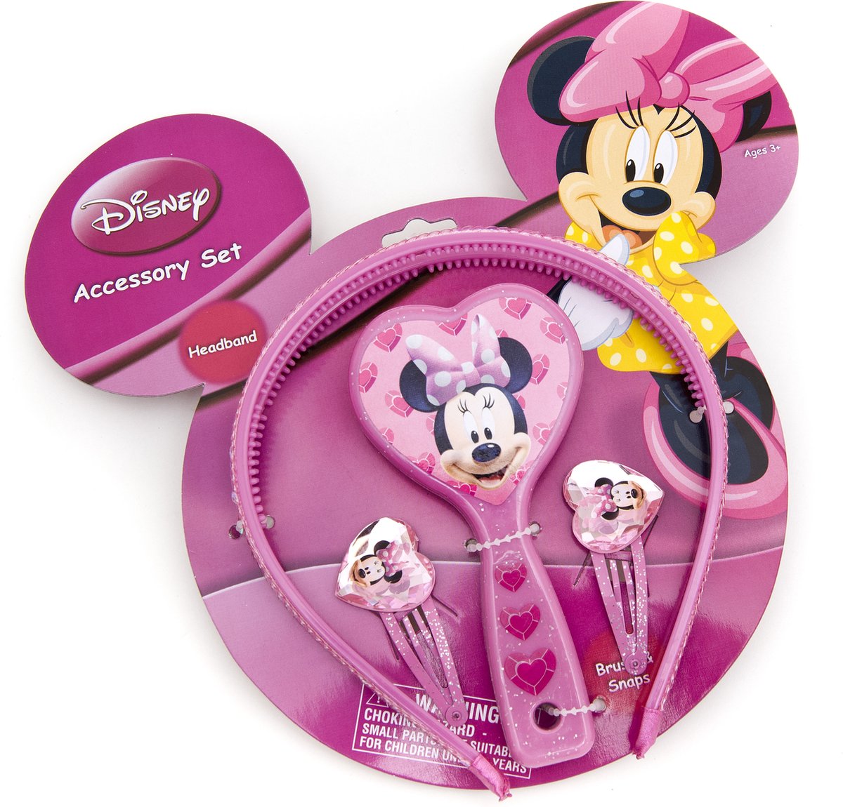 Disney Minnie Mouse Haar accessoires - Borstel - 2 Speldjes - 1 Haarband