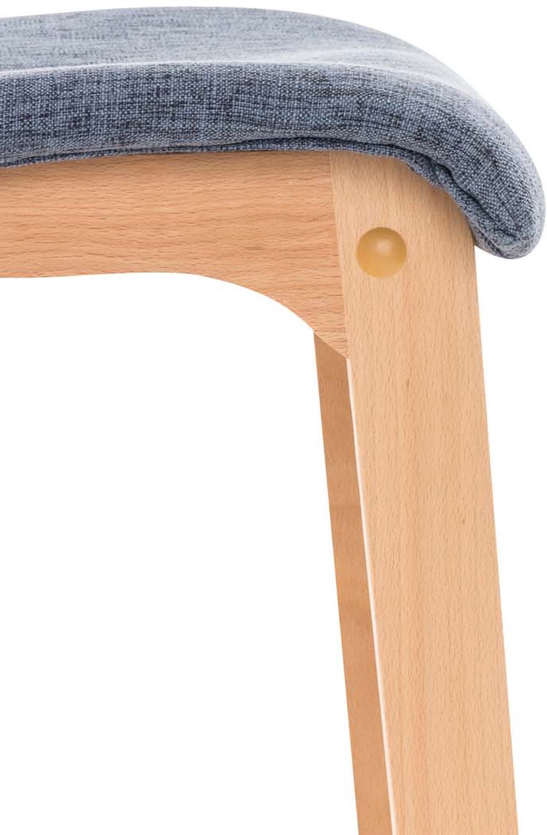CLP Hover Set van 2 barkrukken - Stof blauw
