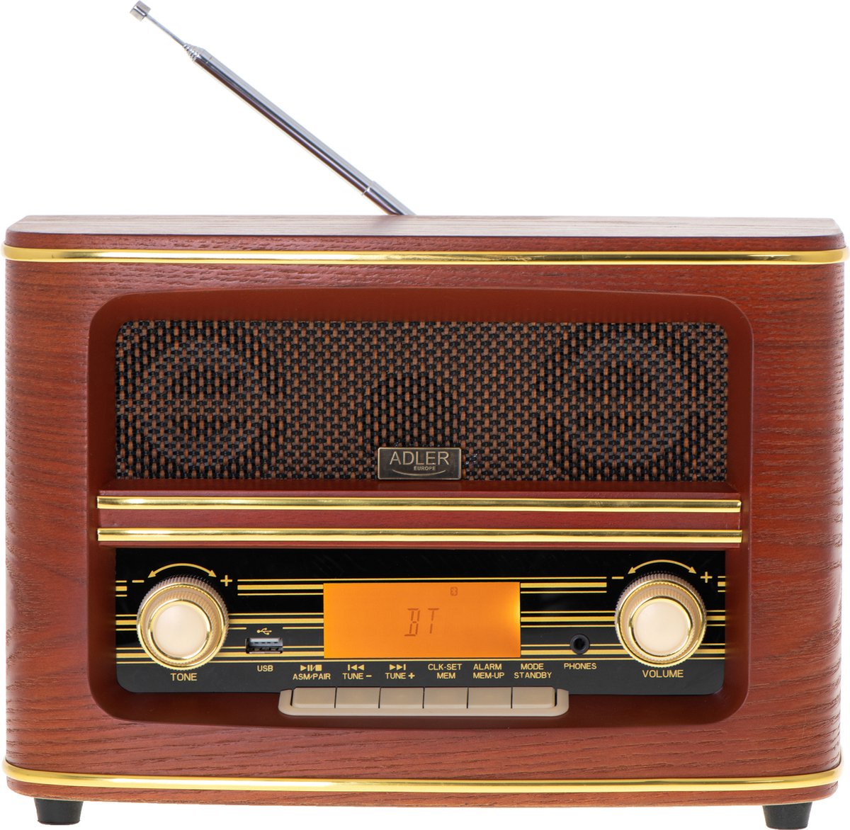 Adler AD 1187 - Retro radio - met bluetooth 5.0