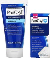 PanOxyl - Best Treatment of acne - PanOxyl, Acne Creamy Wash, Benzoyl Peroxide 4% Daily Control - PanOxyl Spot 40 Patches