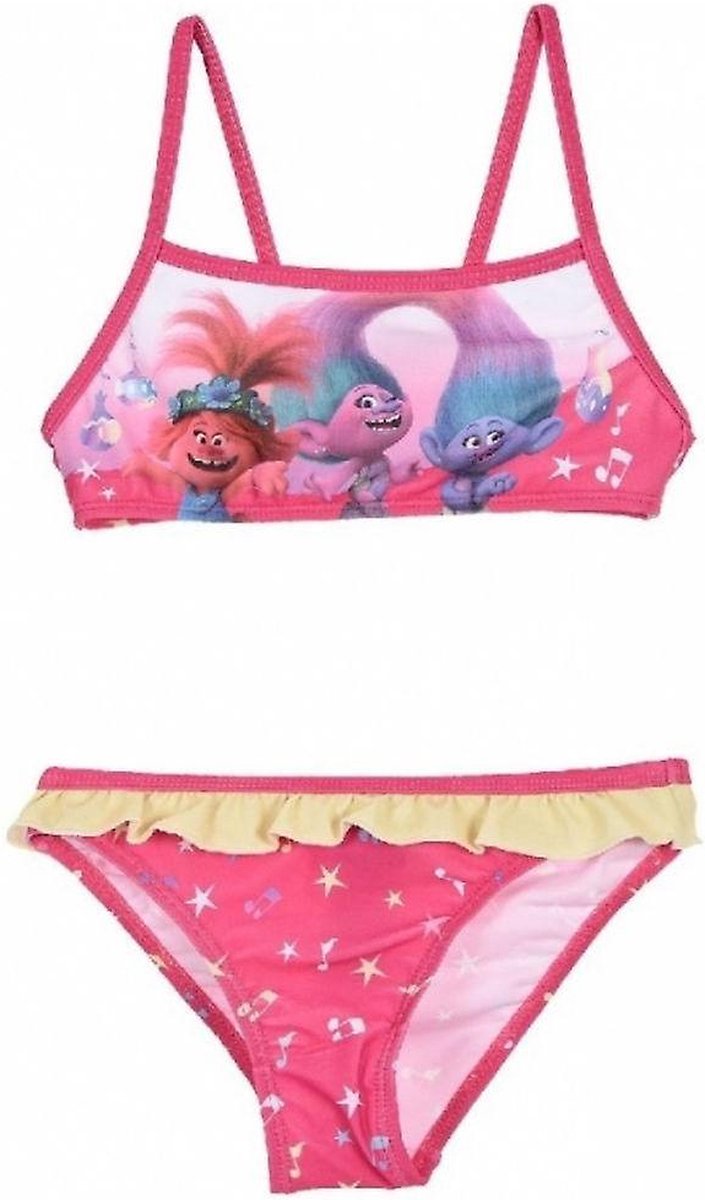 Trolls 2 - bikini - roze - maat 104