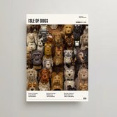 Isle of Dogs Poster - Minimalist Filmposter A3 - Isle of Dogs Movie Poster - Isle of Dogs Merchandise - Vintage Posters