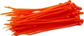 1000 stuks Oranje kabelbinders 4.8mm x 200mm + Kortpack pen (099.0386)
