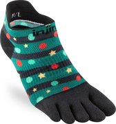 Injinji Women's Run Lightweight No-Show - Groen/Zwart - 40-45