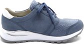 Waldläufer Dames Sneaker - OrthoTritt H64007-500-263 Jeansblauw - Wijdte H - Maat 6