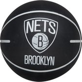 Wilson NBA Dribbler Brooklyn Nets Mini Ball WTB1100PDQBRO, Unisexe, Zwart, basketball, taille : Taille unique