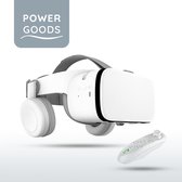 Power Goods VR bril - Inclusief Koptelefoon - Inclusief Controller - Virtual Reality bril - VR Bril - Bluetooth - Panoramisch zicht - Universeel - Inklapbaar