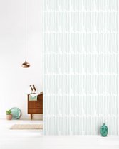 Roomblush - Behang Rain - Pastelgroen - Vliesbehang - 200cm x 285cm