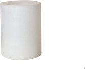 Luxe holle kaars tbv waxinelicht | Initials Candle Lampyon Snow White | Witte XL waxinehouder 20cm