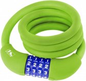 Spiraalslot cijfercombinatie silicone 1000 x 12 mm groen