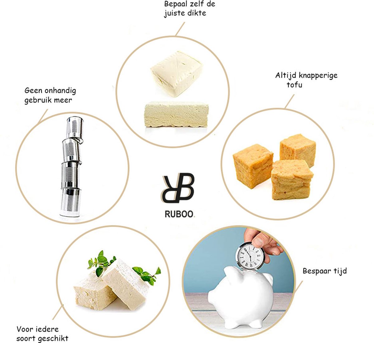 Presse à tofu Ruboo - Presse à tofu en Bamboe - Presse à tofu - Presse à  tofu végétalien - Végétarien