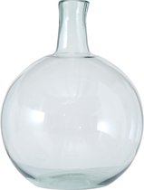 Boltze Bloemenvaas - transparant - glas - 24 x 18 cm - Bloemen/takken bloemenvaas voor binnen gebruik