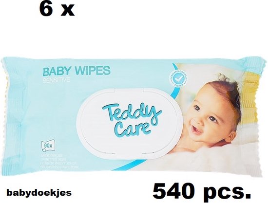 6 X 90 pcs. baby wipes baby doekjes vochtige billen doekjes vitamin E |  bol.com
