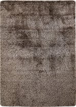 Flycarpets Hoogpolig Vloerkleed Luisa - Wasbaar - Kleur: Bruin - 160x230 cm