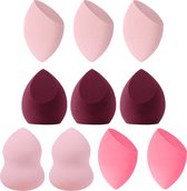 YUBBI Beauty Blender Set - Make up Spons - Foundation Applicator - Poederspons - 10 Stuks