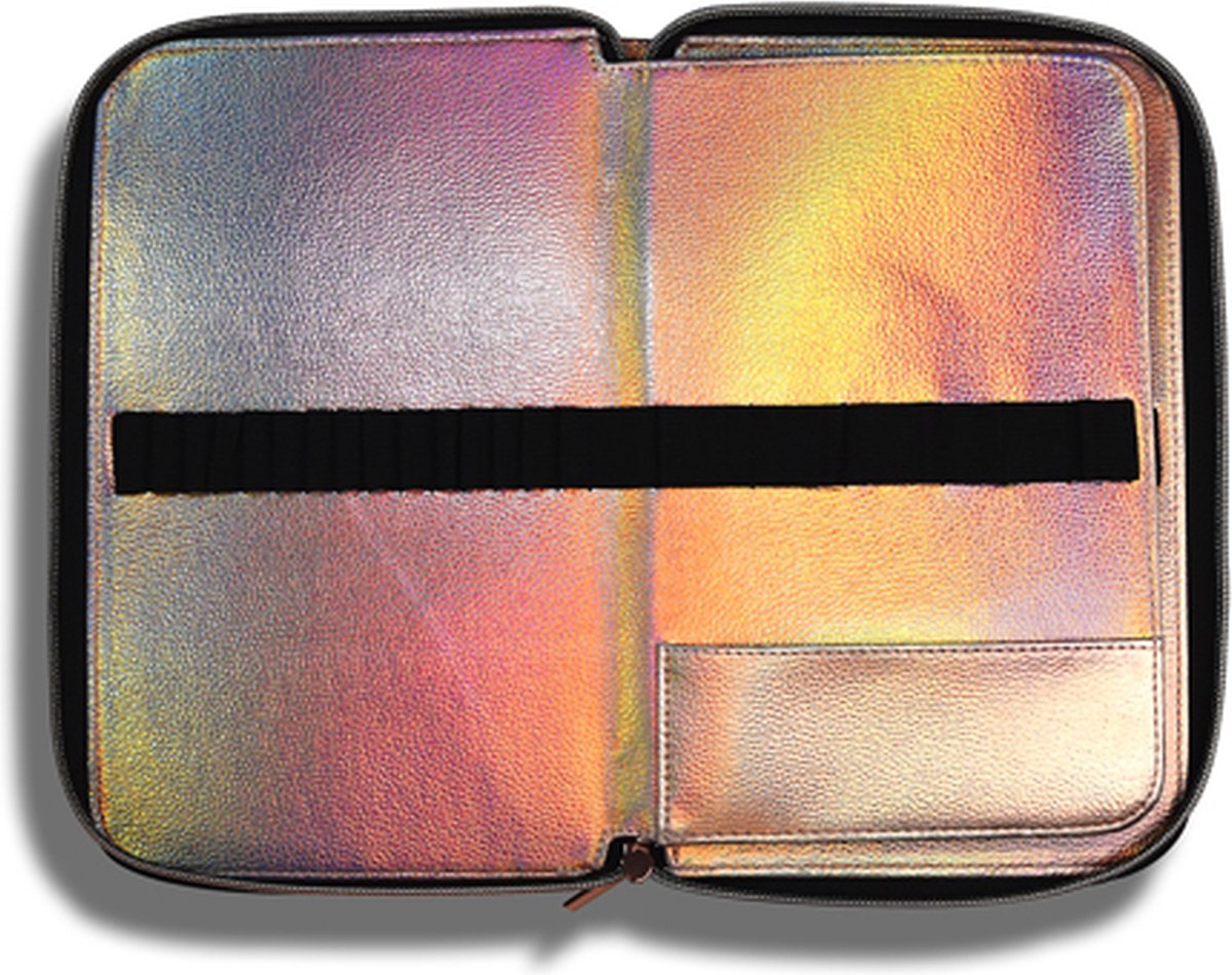 Penselen etui nagelstyliste - Penselen etui - Rose gold  holo - Jana nails