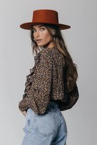 Colourful Rebel Bina Floral Blouse  Oranje Dames - Basic Fit - Viscose - L