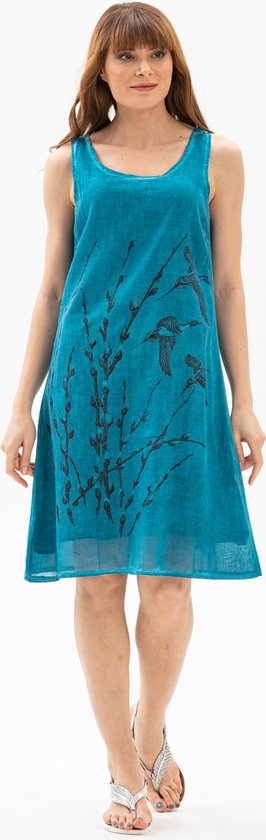 Aquatolia Woman Dress, Dames Jurk- Fidan Jurk - Turkoois / S