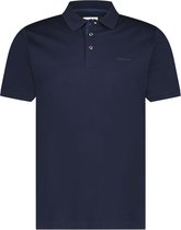 State of Art - Mercerized Pique Polo Donkerblauw - Modern-fit - Heren Poloshirt Maat L