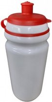 bidon 550 ml rood/wit